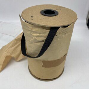Vintage Black Elastic Bolt Spool 1/2 inch Roll READ AND CHECK PHOTOS!!!